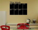 Weekly Planner Chalkboard Calendar
